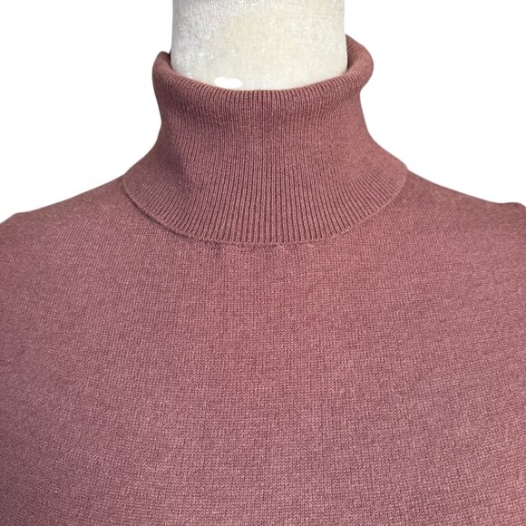 Love Tree dusty rose long sleeve pullover turtleneck sweater women's size small - Picture 5 of 9
